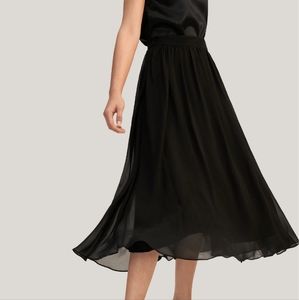 LILYSILK Double layer silk tulle skirt